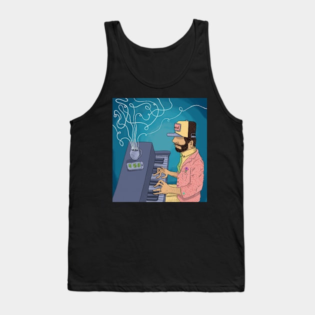 The Piano Man Tank Top by Bad Opera